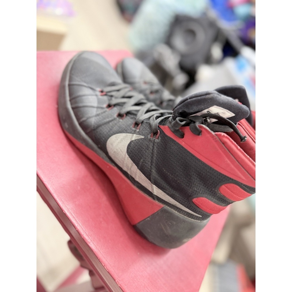 Nike HYPERDUNK 2015 Black Red Men Basketball Shoes 749561-006 Size 10 Sneakers‎